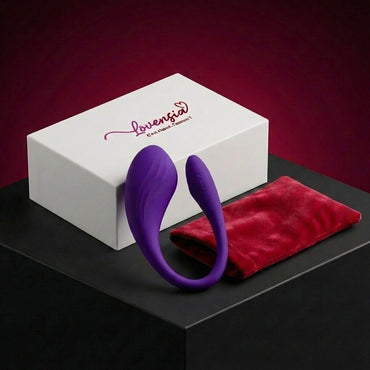 Œuf vibrant connecté Lovensia, 9 modes de vibration, étanchéité IPX7 pour usage sous l'eau et recharge magnétique USB.