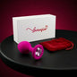 Plug anal Lovensia en silicone avec bijou étincelant, taille M, entièrement étanche et livré avec son étui de rangement discret.