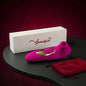 Stimulateur clitoridien à air pulsé Lovensia en silicone rose, 10 niveaux d'intensité pour une stimulation sans contact.