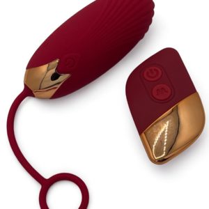 Oeuf vibrant connecté et télécommandé bordeaux Lovensia