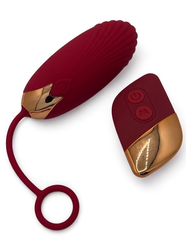 Oeuf vibrant connecté et télécommandé bordeaux Lovensia