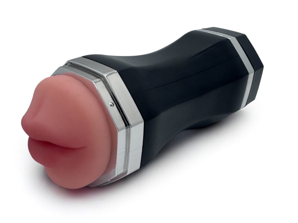 Masturbateur homme double entrée noir bouche et vagin Lovensia