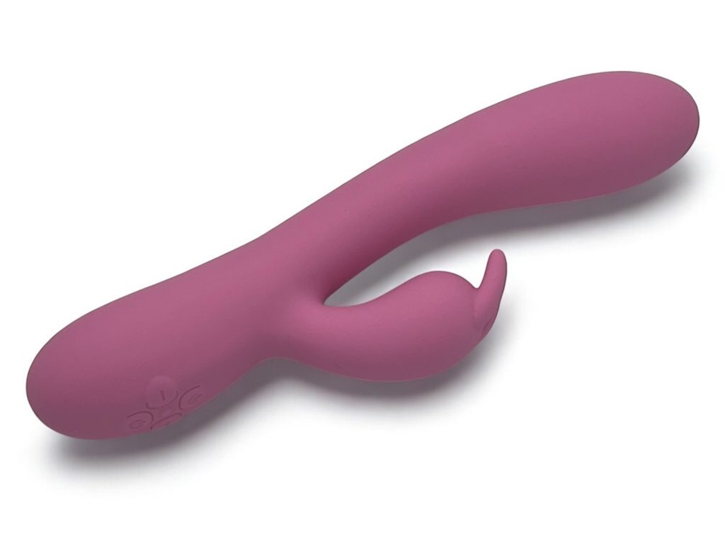 Rabbit silicone rose clair à batterie Lovensia