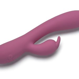 Rabbit silicone rose clair à batterie Lovensia