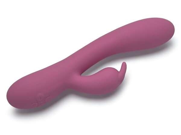 Rabbit silicone rose clair à batterie Lovensia