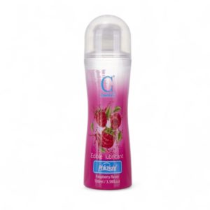 Lubrifiant à base d’eau goût framboise, flacon 100 ml